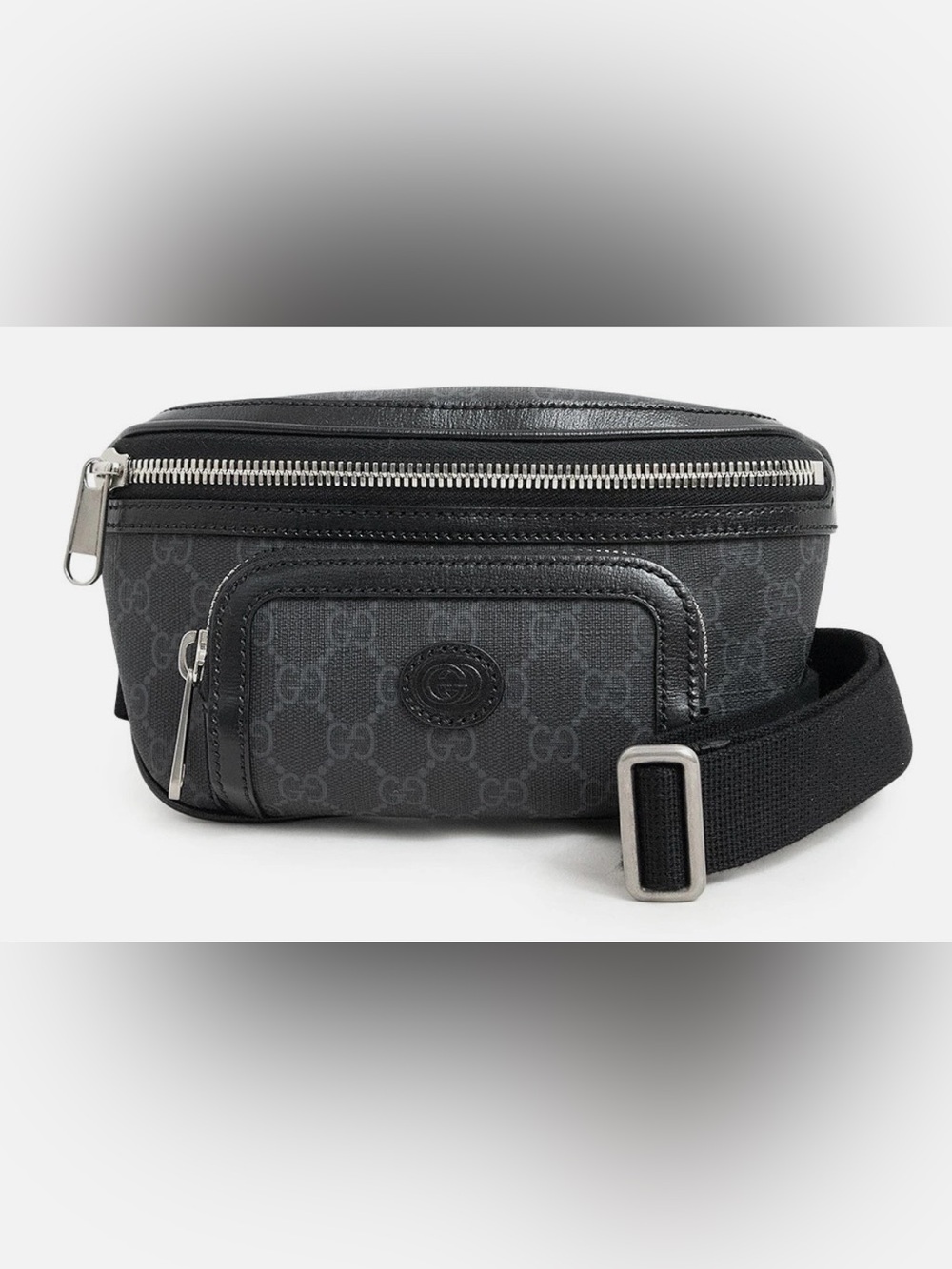 Gucci Belt Bag with Interlocking G - Black - LIKE NEW